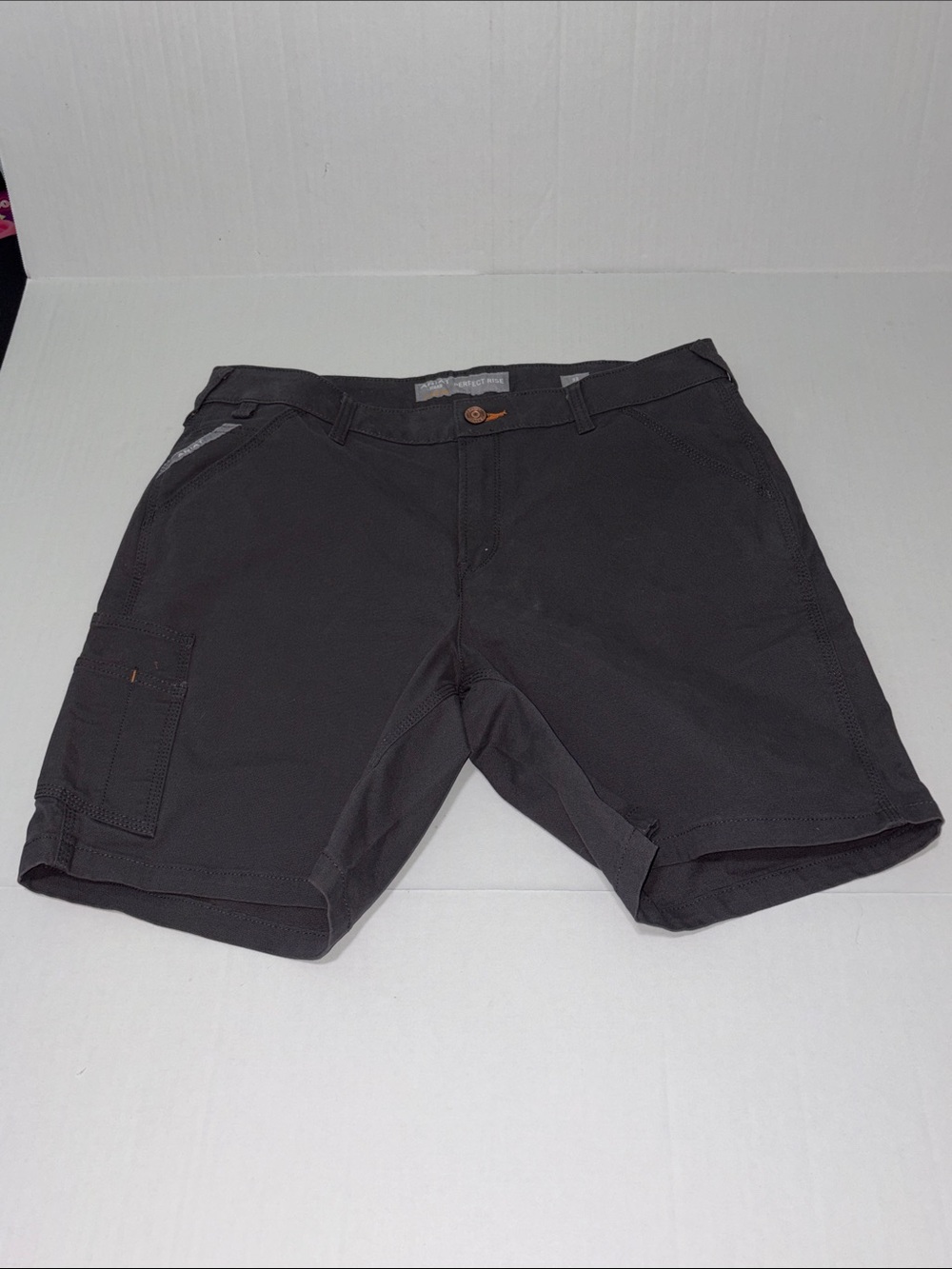Ariat Rebar Perfect Rise Men's Gray Size 32 Utility Cargo Shorts
